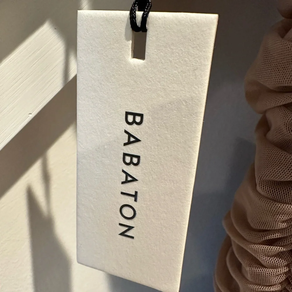 Babaton/Aritzia Luxor Ruched Dress. Clay Mask Size 0 NWT - Picture 4 of 7